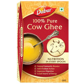 Pure Natural Cow Ghee By Dabur | Naturally Improves Digestion & Boosts Immunity Pure Desi Ghee | (1 Litr) 33.8 Ounce | Box Pack