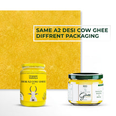 100% Pure A2 Desi Cow Ghee By Organic Mandya | Highly Nutritious Helps Keep Your Improves Hair Health Desi Cow Ghee | (275ml) 9.2 Ounce | Jar Pack