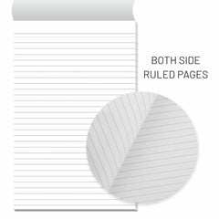 Lined Paper Wide Ruled 100 Sheets Notepads, Micro Perforated Notebook For Kids, Pack Of 1