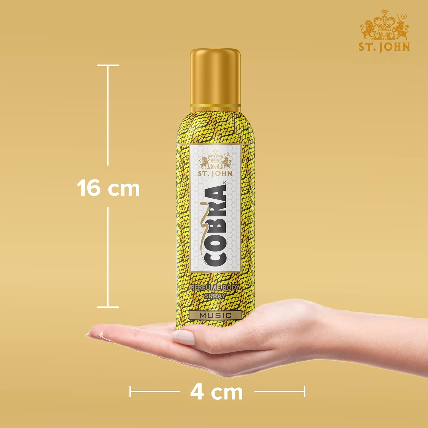 St. John Cobra Music Perfume Body Spray 300ml 10.1 Fl.oz. Pack Of 3 | Perfect Birthday Gift For Husband | Long Lasting Fragrance St. John Cobra Music Perfume Body Spray 300ml 10.1 Fl.oz. Pack Of 3 | Perfect Birthday Gift For Husband | Long Lasting Fragrance