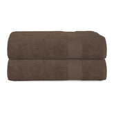 House Of Terry 100% Cotton Bath Towel 1000 Gsm | Quick Dry, Soft & Absorbent, Fade-Resistant, Skin-Friendly, For Men & Women Towel (Brown) - Pack Of 2