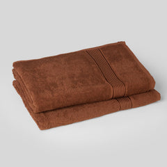 Kopa By Bianca 100% Cotton Soft Terry Towel Bath Towel L D`Ross 900 Gsm | Super Absorbent, Lightweight, Odour Free Bath Towel (Brown) - 2 Pcs