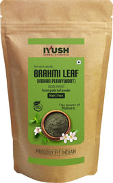Iyush Herbal Ayurveda Brahmi Powder Bacopa Monnieri, Brahmi For Hair Growth Organic Powder, Hair Volume | 400gm 0.8lbs