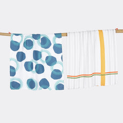 Thirsty Towel Bamboo Bath Towels 460 Gsm | Super Soft & High Absorbency Towel, Light Weight, & Quick Dry Bath Towels Large Size - Pack Of 2 (Circles, Just Stripes)