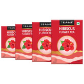 TE-A-ME Hibiscus Flower Tea - Pack Of 4 X 50gm, 1.7 Ounce Each | Hibiscus Flower Tea Boosts Immune System - Caffeine Free, Biodegradable