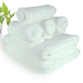 Heelium Bamboo Towel Set 2 Bath & 4 Hand Towel 1500 Gsm | Super Soft & Antibacterial Towel (White) - 6 Piece