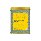 Luxmi Estates Dandelion Root Herbal Tea - 100gm Tin Caddy, 3.5 Ounce, 50 Cups | USDA Certified Organic Herbal Tea - Single Ingredient, Caffeine-Free Loose Leaves