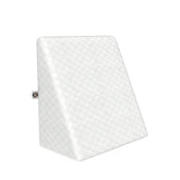 Wedge Pillow Memory Foam For Back Support, White - 18 L X 17.5 W X 10 H Inch | Wedge Cushion Pillow, Acid Reflux, Snoring, Gerd, Leg Elevation, Pregnancy | Multifunctional Bed Wedge Pillow