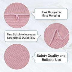 Fezora Microfiber Contler Bath Towels 320 Gsm | Large Size Bath Towel Soft & Absorbent Bath Towel For Men & Women (Light Pink)