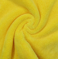 Softspun Microfiber High Loop Cleaning Cloths Towel 500 Gsm | Highly Absorbent, Lint & Streak Free, Multi-Purpose Wash Cloth For Kitchen, Window, Silverware - Pack Of 4 (Yellow)