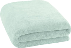 Tiqh 100% Organic Cotton Bath Towel 500 Gsm | Highly Absorbent & Quick Dry Extra Large Bath, Beach Towel Jumbo Bath Sheet Oversized Bath Towel (Green)