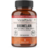 Vaastavik Bromelain Supplement 3000 Gdu / G Vegan Capsule 500mg | 60 Veg Capsules