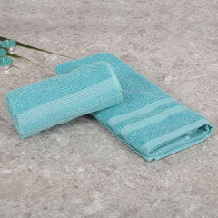 Home Centre Sapphire Super Absorbent Hand Towel 400 Gsm - 2 Pcs (Blue)
