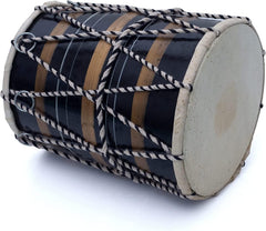 Musical 8-Inch Dholak For Kids & Babies - Multicolor | Perfectly Symmetric Round Dholak - Dholak For Festival, Wedding, Satsang | Very Easy To Tune