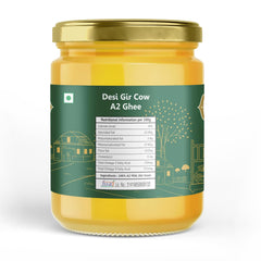 Pure Natural Gir Cow Desi Ghee By Gau Krupa | Vedic Bilona Method Gir Gaay Ghee Good For Overall Health | (200ml) 6.7 Ounce | Jar Pack