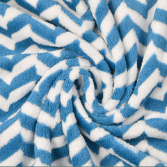 Hovent Microfiber Bath Towel 350 Gsm | Super Soft Absorbent Large Size Bath Towel (Blue & White)