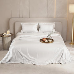 Premium Bedding Set King Size Bedsheet With 2 Pillow Covers | 90 X 108 Inches, White | Ultimate Comfort, Breathable - Wedding Gift For Couples