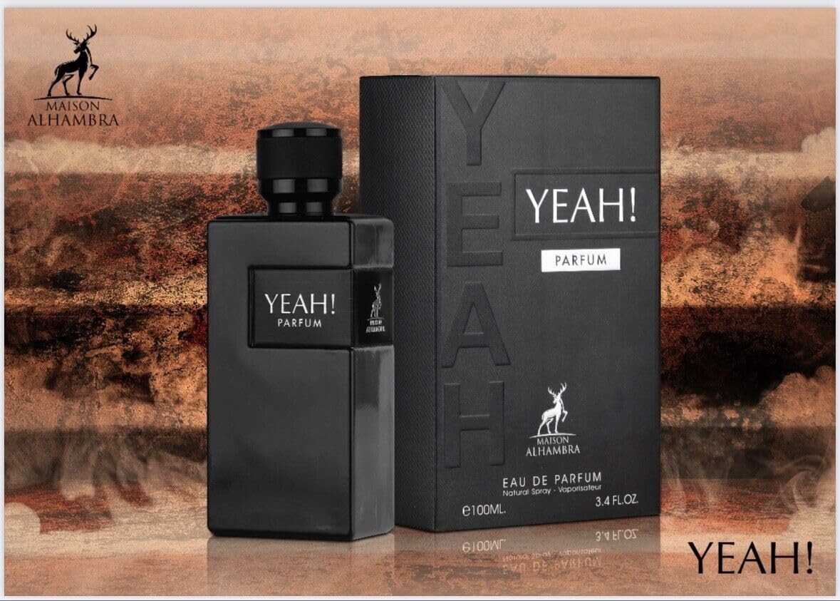 YEAH! PARFUM BY MAISON ALHAMBRA EAU DE PARFUM 100ML 3.4 FL.OZ. FOR MEN YEAH! PARFUM BY MAISON ALHAMBRA EAU DE PARFUM 100ML 3.4 FL.OZ. FOR MEN