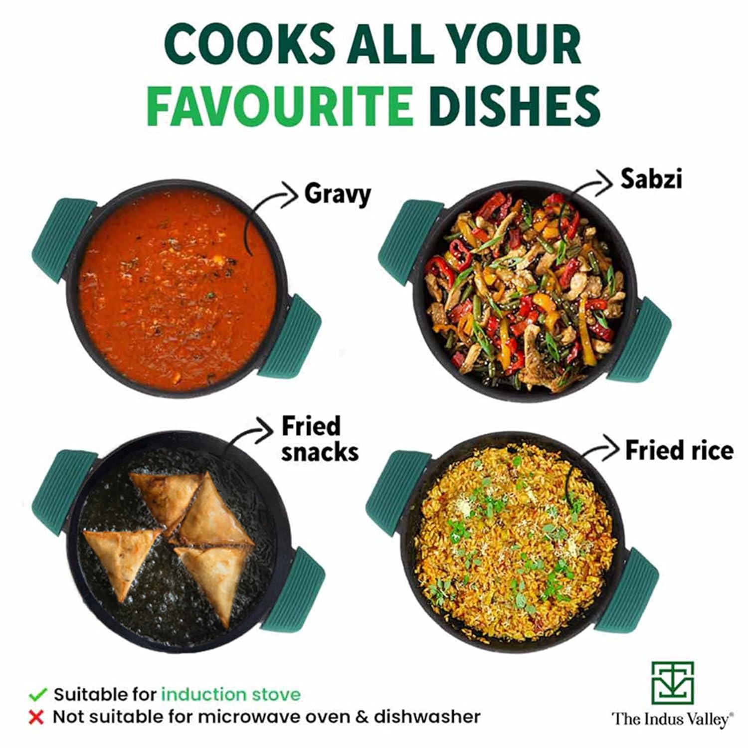 Super Smooth Cast Iron Kadai With Flat Handles & Silicon Grip - Medium, 25.4cm, 10 Inch, 2.5 Liters, 2.4 Kg | Naturally Nonstick, 100% Pure & Toxin-Free, No Chemical Coating Super Smooth Cast Iron Kadai With Flat Handles & Silicon Grip - Medium, 25.4cm, 10 Inch, 2.5 Liters, 2.4 Kg | Naturally Nonstick, 100% Pure & Toxin-Free, No Chemical Coating