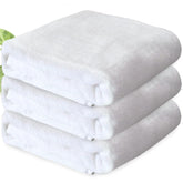 Heelium Bamboo Bath Towel | Lightweight & Quick Drying | Ultra Absorbent Towel 400 Gsm | Pack Of 3 (White)
