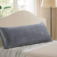 Full Body Support Hugging Pregnancy Pillow, Body Cuddle Sleeping Pillow, Grey | Relaxing Side Sleepers, Soft Long Bed Pillow With Premium Velvet Removable Cover | Multipurpose Hugging Pillow