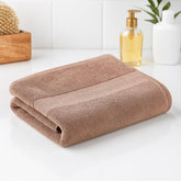 Earthy Fables Airlux Bath Towel 500 Gsm | Pure Carded Cotton, Soft, Absorbent, Quick Dry & Skin-Friendly Towel (Mocha)