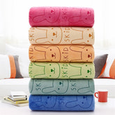 Mom Care Microfibre Large Size Bath Towels 350 Gsm | Extra Soft Quick Dry Strong Water Absorbent Babies Bath Towel For 3 Years+ Kids | Pack Of 2 (Multicolor)