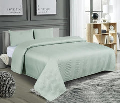 Solid Bedsheet For Double Bed With 2 Pillow Covers | Size - 90 X 100 Inches, Pista Green | Light Weight, Suitable For All Seasons & Easy To Wash