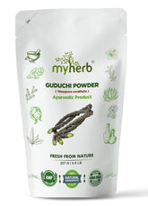 Myherb 100% Natural Organic Guduchi Powder, Giloy Powder Tinospora Cordifolia Ayurvedic Powder, Help To Increase Immunity For Men & Women | 227gm 0.5lbs