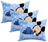 Kid's Disney Mickey Team Pillow For Sleeping, Sky Blue - 12x18 Inches | Cozy & Fluffy Super Soft Pillow | Suitable For All Sleepers, Multipurpose & Comfortable, Breathable - 3 Pcs