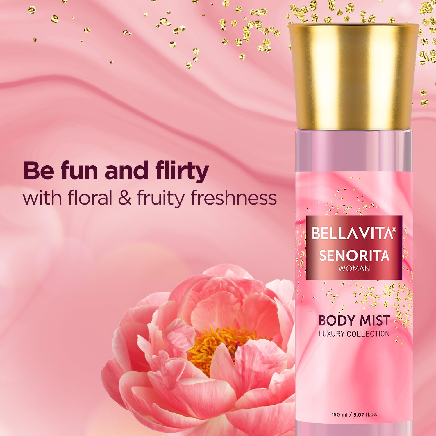 Bella Vita Luxury Senorita Woman Body Spray Mist 150ml 5.0 Fl.oz. Long Lasting Bella Vita Luxury Senorita Woman Body Spray Mist 150ml 5.0 Fl.oz. Long Lasting