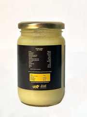 Premium A2 Pure Desi Cow Bilona Ghee By V - Truss Organics | Traditional Vedic Bilona Method Healthy Desi Cow Ghee Perfect For Bones Health | (250ml) 8.4 Ounce | Jar Pack