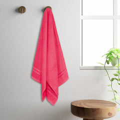 Welhome 100% Cotton Quik Dry Bath Towel 500 Gsm - Coral