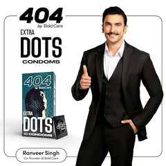 Bold Care 404 Extra Dots Condoms For Men - Elevate Pleasure With Every Touch - 30 (Pack Of 3)