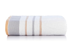 Casa Copenhagen Egyptian Cotton Exotic Hand Towel 400 Gsm (Light Grey / Beige)- 2 Pcs