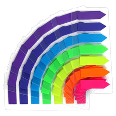 980 Pcs Sticky Notes Flags, 7 Color Index Tabs Index Flag Bright Colors Page Index Stickers
