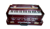 Harmonium - Double Fold Bellow, 42 Keys, Three Reeds (Bass- Male + Female), 440 Tuned, 3.5 Octave | Handmade Instrument - Soft Italian Keys