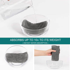 Sassoon Venir Microfiber Hair Wrap Towel 450 Gsm | For Women With Smooth Texture Super Absorbent Quick Dry Hair Turban (Grey)