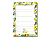 A5 Notes/To Do List Notepad, Beautiful Checklist Pad, Tear-Off Sheets (Lemon, Green) Pack Of 1