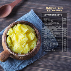 100% Natural A2 Cow Ghee By Go Earth | Pure & Natural Traditional Bilona Method Desi Healthy Ghee For Cooking & Pooja | (500ml) 16.9 Ounce | Jar Pack