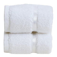 Spread Spain 100% Cotton Face Towel 600 Gsm | Roman Face Towel Super Absorbent Soft & Quick Dry Towels (White) -Set Of 2