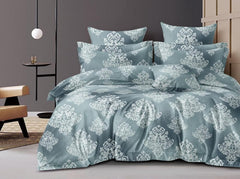 Printed Super King Size Double Bedsheet With Two Pillow Covers - 108 X 108 Inches, Green | Smooth To Touch, Breathable & Long Lasting - Ideal For Everyday Comfort