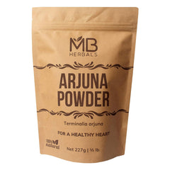 Mb Herbals Arjuna Bark Powder, Also Promotes Healing Of Soft Tissues And Intenal Organs | 227gm 0.5lbs