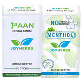 Ayurvedic Herbs Tobacco Alternatives | Non Addictive, Paan Flavour & Menthol Flavour Smoke 20 Sticks - Tobacco And Nicotine Free Combo Pack