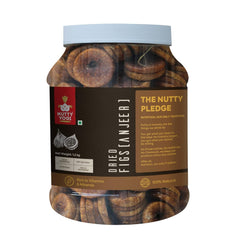 Natural Premium Dried Afghani Anjeer Dried Figs By Nutty Yogi 1200gm, | Rich Source Of Fibre Calcium & Iron | Low In Calories Fat Free Anjeer Jar Pack | 42.3 Ounce