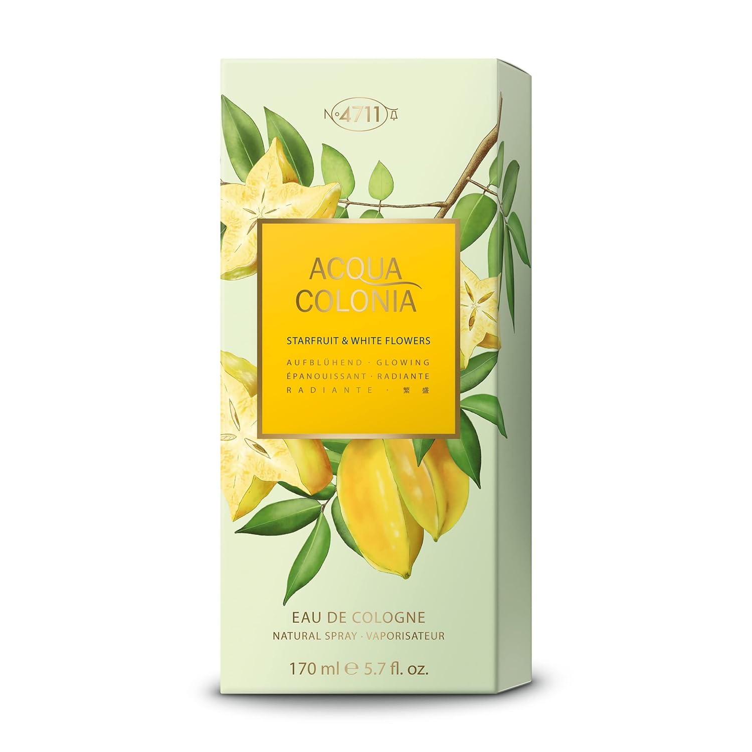 4711 Acqua Colonia Glowing Starfruit & White Flower Unisex Eau De Cologne 170ml 5.7 Fl.oz. | Perfect For Dailywear Perfume 4711 Acqua Colonia Glowing Starfruit & White Flower Unisex Eau De Cologne 170ml 5.7 Fl.oz. | Perfect For Dailywear Perfume