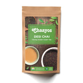 Chaayos Strong Golden Assam Tea - 250gm, 8.8 Ounce, 125 Cups | Premium Chai Patti Desi Chai - Assam Black CTC Tea | Caffeine Free