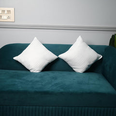 Soft Microfiber Sofa Cushions, Decorative Sofa Pillows For Car & Couch, Plain White - 16 X 16 Inch | Perfectly Plush & Cozy Cushion For Relaxation & Back Support, Soft Pillow - Pack Of 4