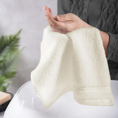 Mytrident Finesse 100% Cotton Face Towels 1200 Gsm (Linen) -6 Piece