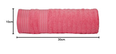 Casa Copenhagen Egyptian Cotton Exotic Hand Towel 400 Gsm (Flamingo Pink)- 2 Pcs